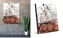 Creative Gallery Rust Speckled Wall in Light Red Abstract 20" x 24" Acrylic Wall Art Print